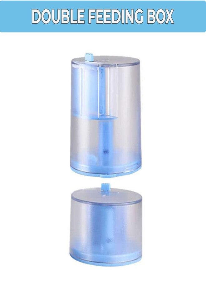 rizopets Acrylonitrile Butadiene Styrene Automatic Fish Feeder, Two Mode Fish Tank Food Dispenser For Fish & Turtle, Aquarium Auto Feeding On Vacation&Weekend (2 Time Fish Feeder)8 cm,H_12 cm,W_14 cm - Image 4