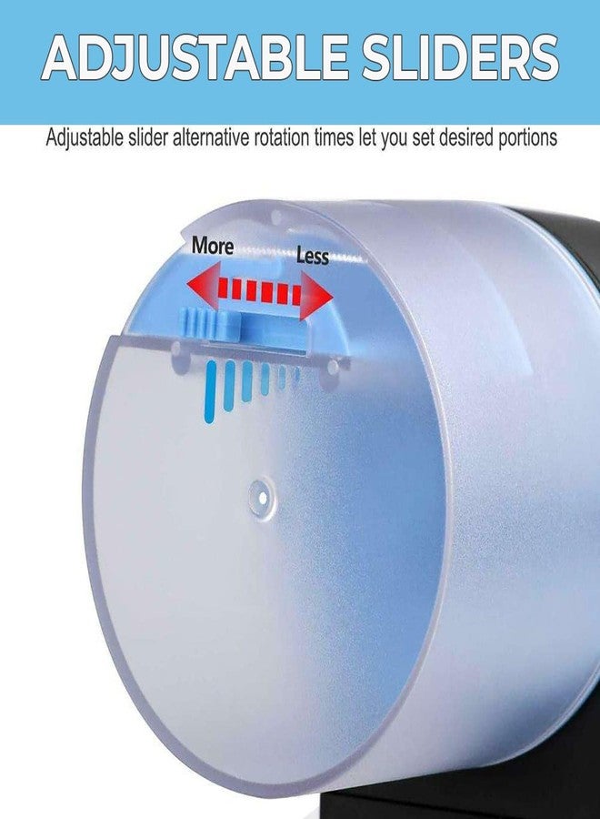 rizopets Acrylonitrile Butadiene Styrene Automatic Fish Feeder, Two Mode Fish Tank Food Dispenser For Fish & Turtle, Aquarium Auto Feeding On Vacation&Weekend (2 Time Fish Feeder)8 cm,H_12 cm,W_14 cm - Image 5