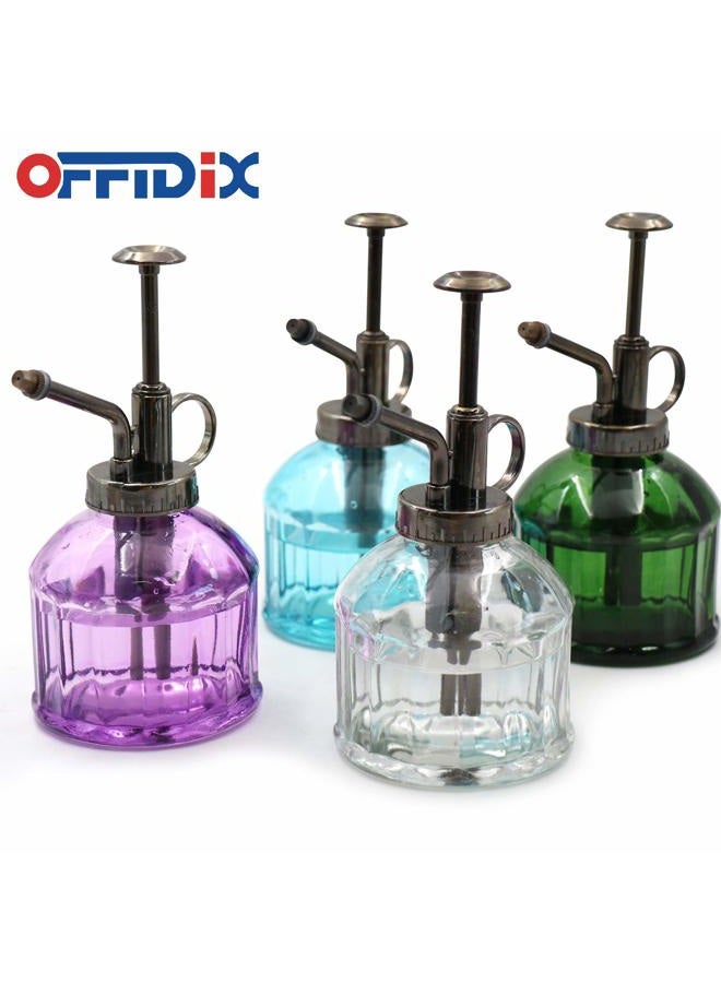 OFFIDIX Transparent Glass Watering Spray Bottle,Plant Mister with Plastic Bronze Plastic Top Pump, Glass Small Watering Can for Indoor Potted Plant, Outdoor Indoor Garden, Plants, Cleaning Solutions - Image 3