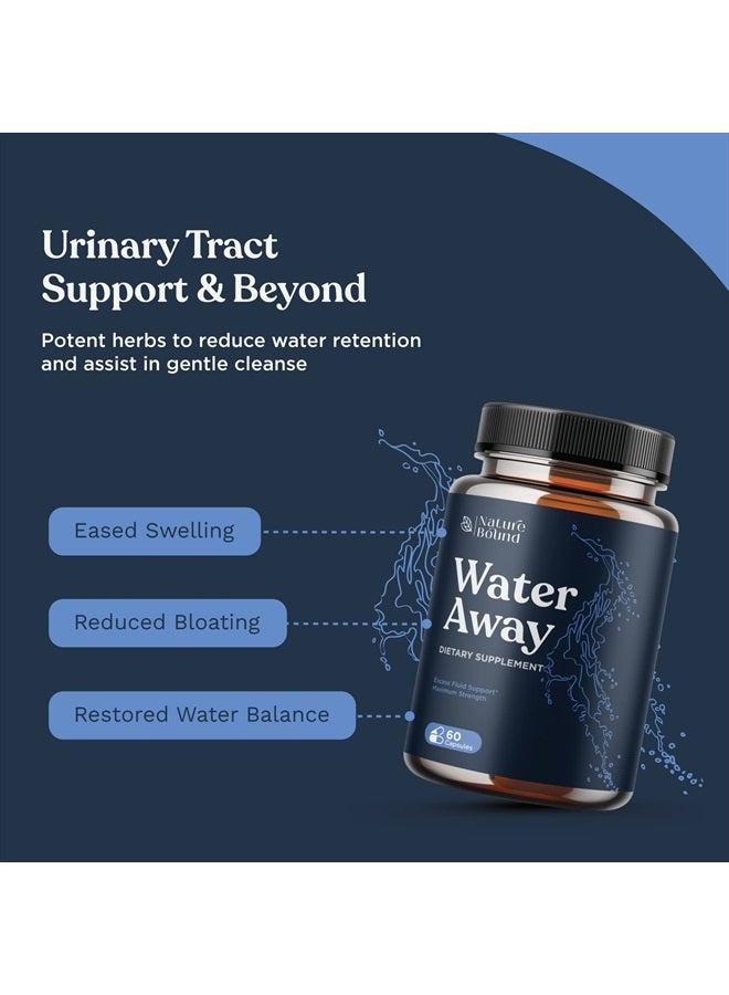 Nature Bound Water Away Supplement for Fast Bloating and Swelling Relief Pure Natural Diuretic Pills Reduce Water Retention Support Weight Loss Boost Energy Levels  - Image 5