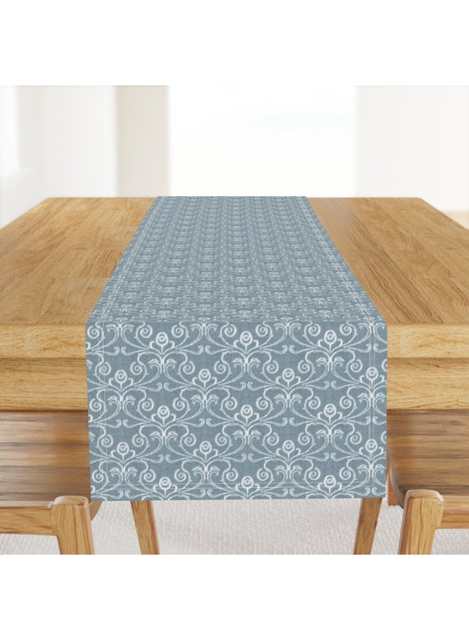 انتكس بيت الستائر مفرش طاولة من INtex Home بتصميم الكتان - ديكور طاولة مطبوع عليه "Meadow Breeze" - غطاء طاولة أنيق للطعام والمناسبات والفعاليات - قطعة واحدة - Image 1