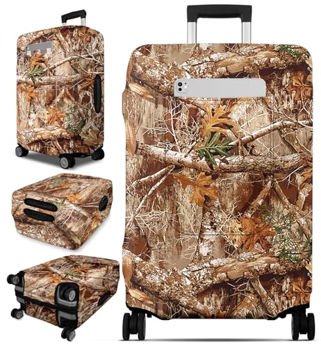 Slohif Luggage Cover for Suitcase Tsa Approved Protector Forest Luggage Sleeve Large Suit Case Cover Travel Stretch Baggage Case Protective Washable Fit 2427 Inch - Image 1