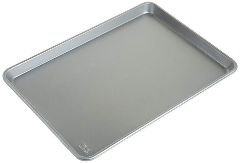chicago metallic Chicago Metallic Commercial II Traditional Uncoated 1634 by 12Inch JellyRoll Pan Perfect for making jelly rolls cookies pastries pizza onepan meals and more Set of 2