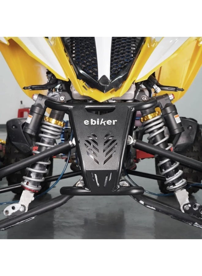 Ebiker Black Bull-Shaped Head ATV Bumper Guard for Yamaha Raptor - Image 2