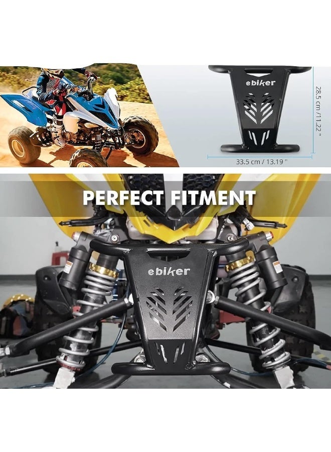 Ebiker Black Bull-Shaped Head ATV Bumper Guard for Yamaha Raptor - Image 5