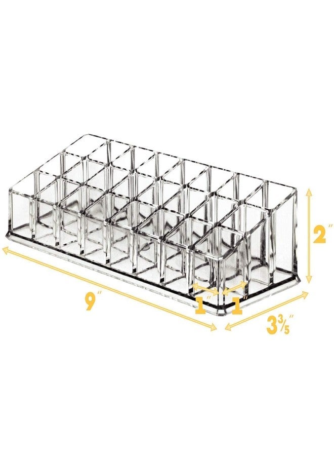 LARYNX 24 Grid Acrylic Makeup Organizer Desk, Multipurpose Makeup Display Stand For Makeup Brushes, Lipstick Pencil, Mascara Brush, Hair Combs and Jewelry Storage - Image 4