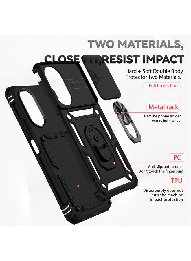S-TOP Case For Honor X7 Sliding Camshield Holder Phone Case - Image 3