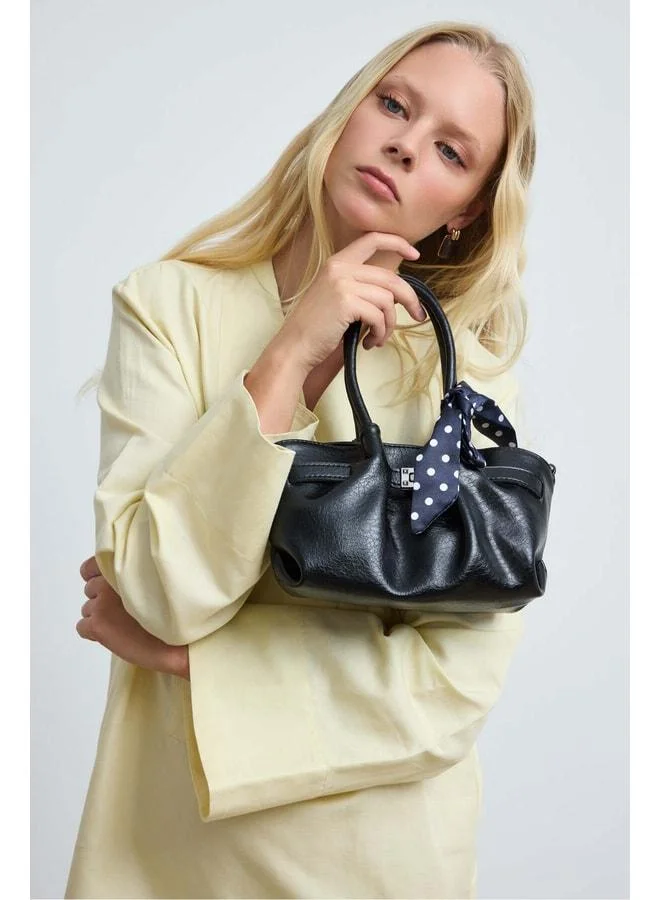 Shule Bags  Pier Fular Detailed Hand and Crossbody Bag Black. for Women | Best Price UAE