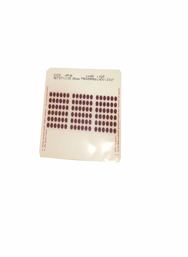 EYETEX PALLAVI BINDI P3 MAROON PACK OF 10pcs