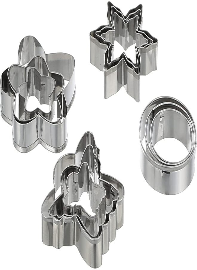 ElYassin - Cookie Cutters for Cake, Biscuits, Fondant 12 Pieces - Image 1