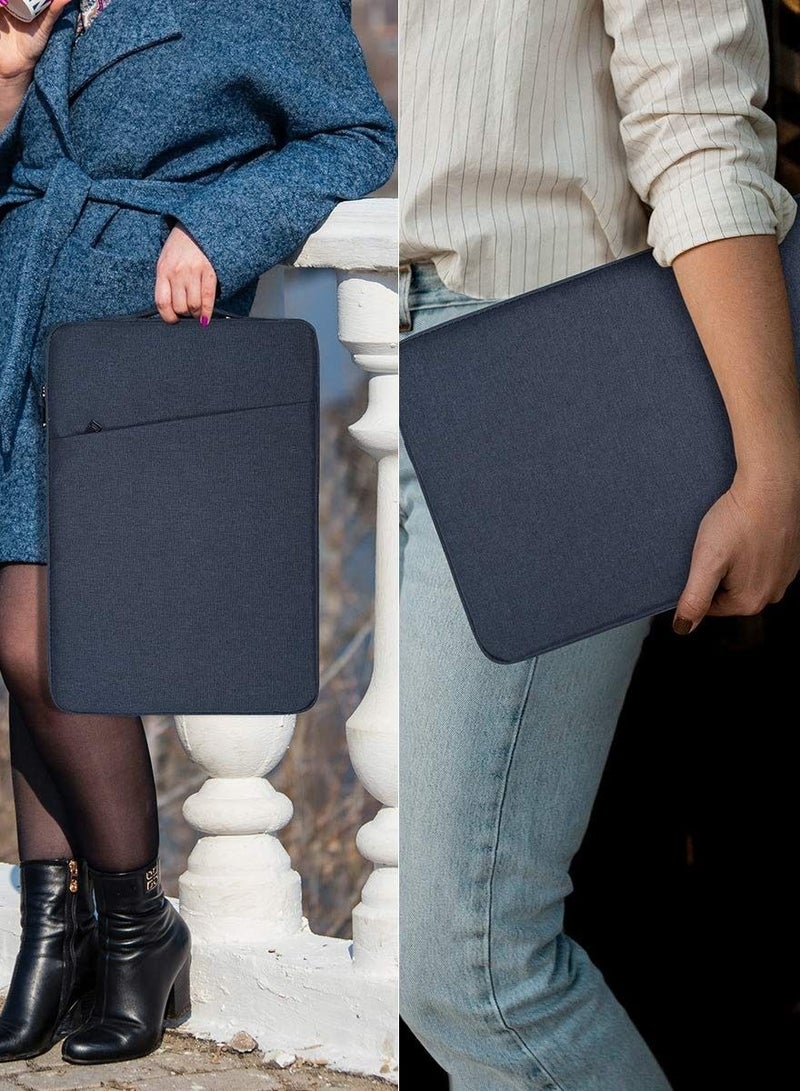 Captaintech Portable Monitor Carrying Sleeve, Navy Blue, Fits 15.6-Inch Portable Monitors (MNN, Newsoul, KYY, InnoView, Arzopa, QQH, ViewSonic, ZSCMALLS, Cocopar, Lepow) - Image 4