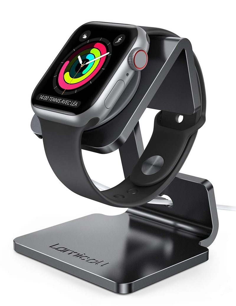 Lamicall Watch Stand for Apple Watch Magnetic Fast Charger - Desk Charging Stand Holder Dock for Apple iWatch Series SE3 SE2 Ultra 3, Series 11 10 9 8 7 6 5(49mm 46mm 45mm 44mm 42mm 41mm 40mm 38mm) - Image 1