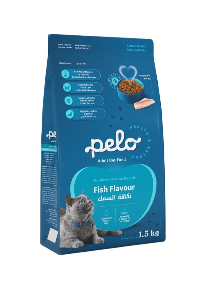 Pelo Dry Cat Food Fish 1.5kg  - Image 1