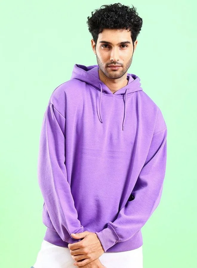 The Indian Garage Co  The Indian Garage Co Men Regular Fit Solid Hooded Full Sleeves Sweatshirt  | Best Price UAE