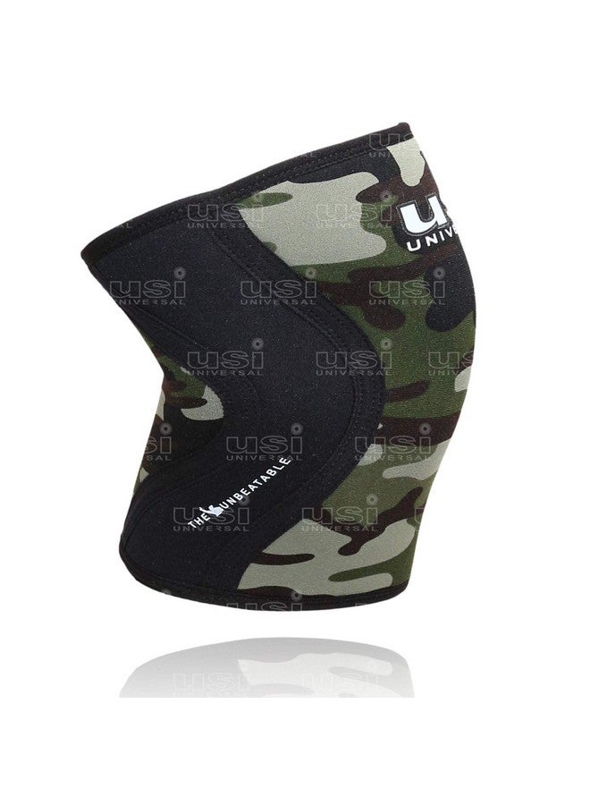 USI UNIVERSAL دعامة الركبة العالمية USI، KS5 دعم الركبة (عبوة من 1 زوج، سمك 5 مم) للتدريب المتقاطع، إصابة الركبة، دعامة ضغط الركبة لتخفيف الألم، اللياقة البدنية، رفع الأثقال (ميديم) - Image 3