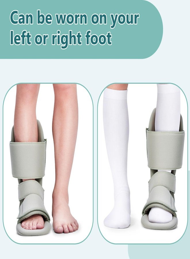 Estinko Plantar Fasciitis Night Splint - Adjustable Night Splint for Plantar Fasciitis Women & Men, Relieve Heel Pain, Achilles Tendonitis, Drop Foot Support Gray Medium - Image 5