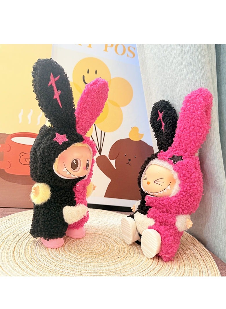 Paka Rabbit Doll Handmade Crochet Labo Clothing (Doll Not Included) (Applicable to 17cm) Suitable for Have a Seat/Macaron Series - Image 4