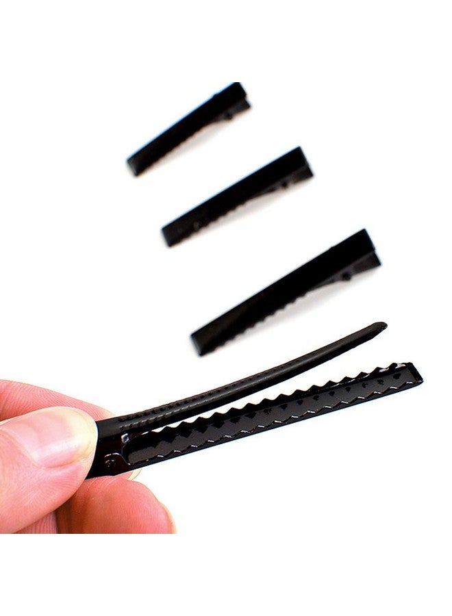 Teensery 50 Pcs Black Alligator Hair Clip Single Prong Flat Top Metal Duck Bill Clip Hair Hairbow Accessories For Diy Craft (4.5Cm) - Image 5