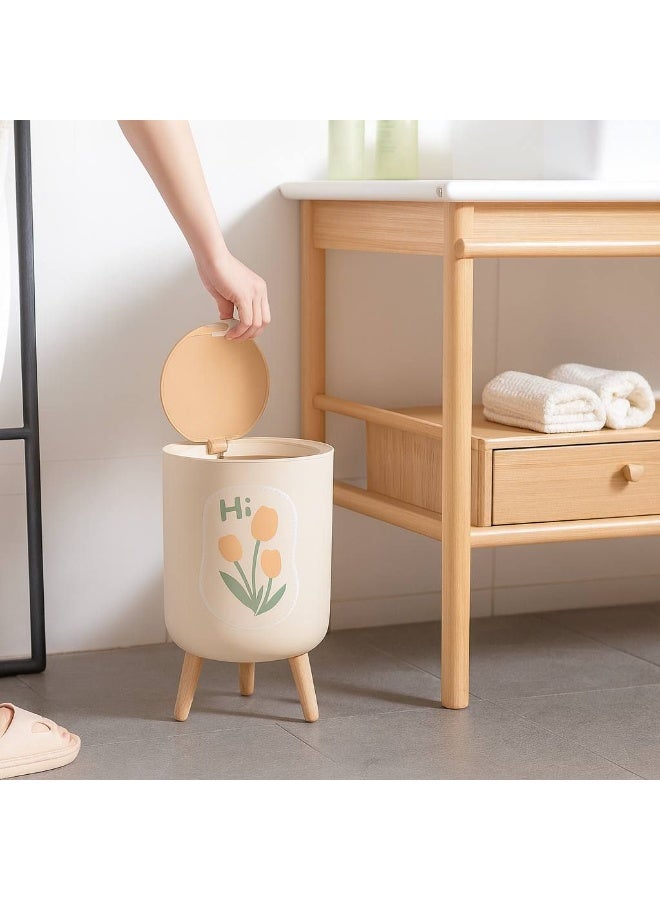 7L round touch basket with easy-to-use touch lid