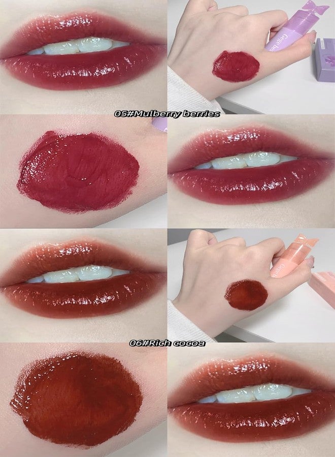 Gege Bear Little Fairy Water Gloss Lip Glaze | Glossy Lipsticks for Women in Baby Pink Tones | Long Lasting Lip Balm Waterproof Finish | Lipgloss Shades combo - Image 5