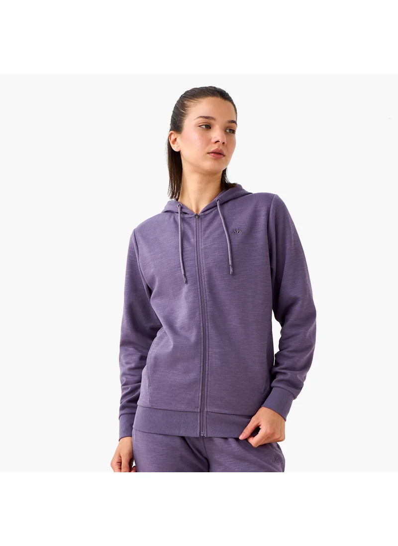كابا Kappa Zip Through Hoodie with Kangaroo Pockets