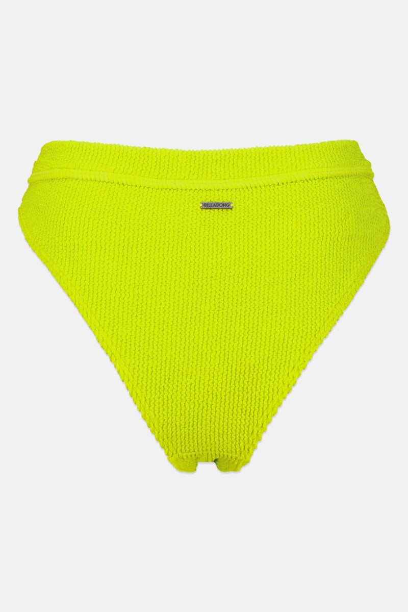 Billabong Women Knitted Bikini Bottom, Lime Green - Image 2