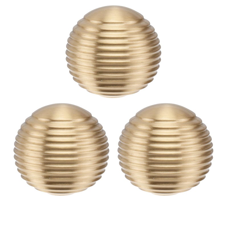 Solid Brass Cabinet Pull Ring Golden Single Hole Drawer Knob Furniture Handle - Image 2