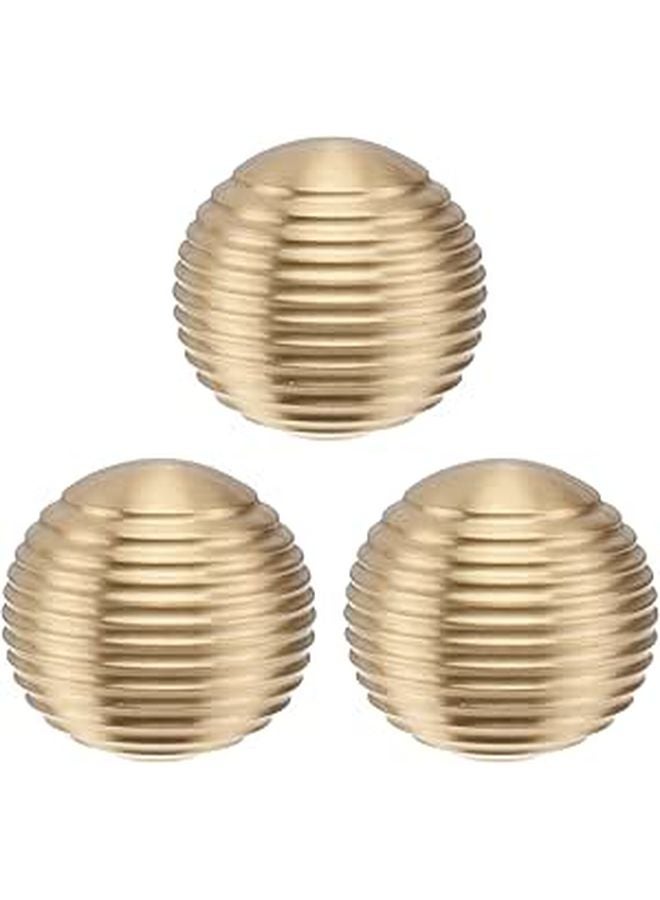 Solid Brass Cabinet Pull Ring Golden Single Hole Drawer Knob Furniture Handle - Image 1