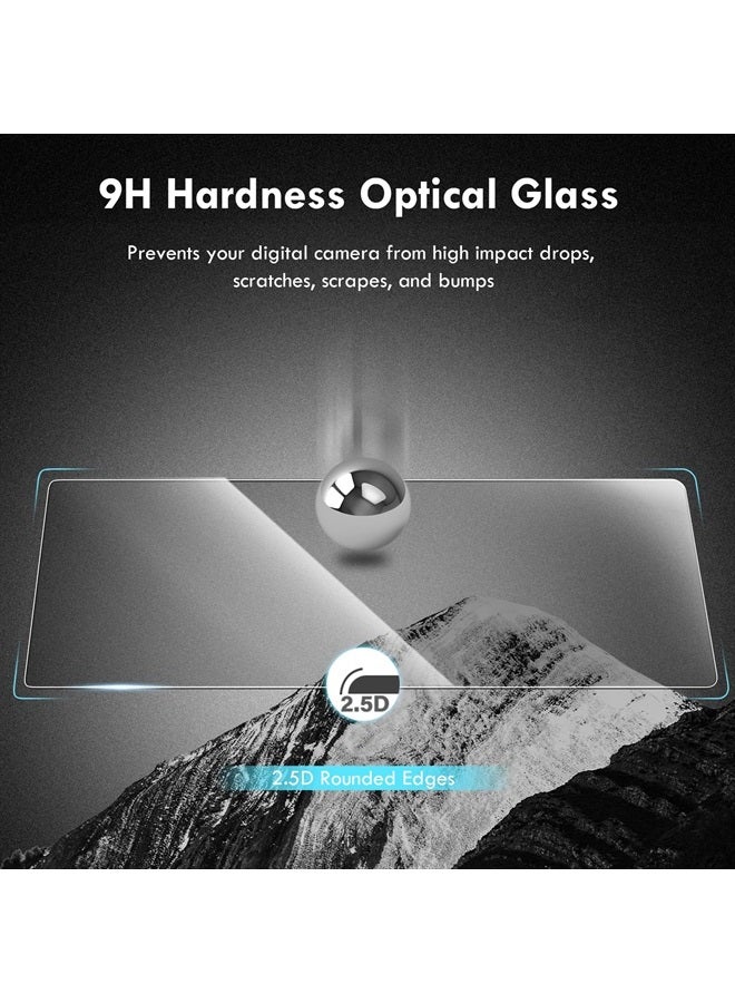 Rieibi (3 Packs) Screen Protector for Ricoh WG-80 WG-70 WG-60 WG-50 WG-40 WG-40W Digital Camera, 0.33mm 9H Hardness Tempered Glass Film for Ricoh WG80 Anti-Fingerprint Anti-Scratch Ultra-clear  - Image 4