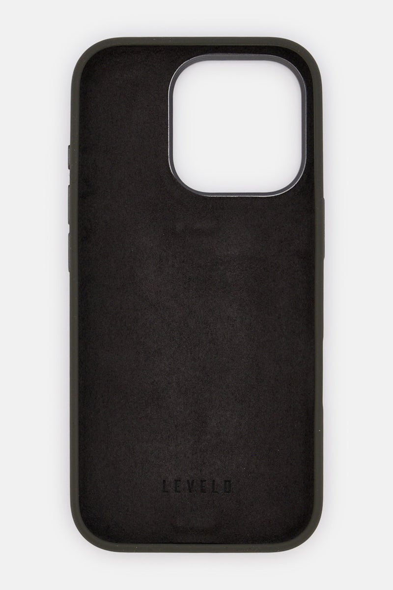 LEVELO iPhone 16 Pro Max Morphix Silicone Grip Protective Case, Grey - Image 3