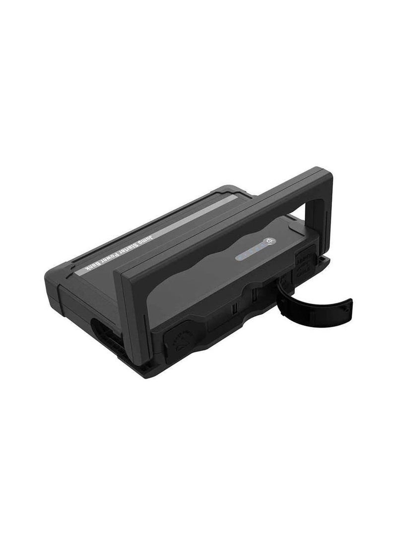Powerology - 25000mAh Multi-Port Jump Start Power Bank 1000A, Dual USB Output Mobile Charging and 12V Output For Appliances, LED Flashlight, 1000A Max Current, 7L Petrol Engine & 6L Diesel Engine - Black - Image 1