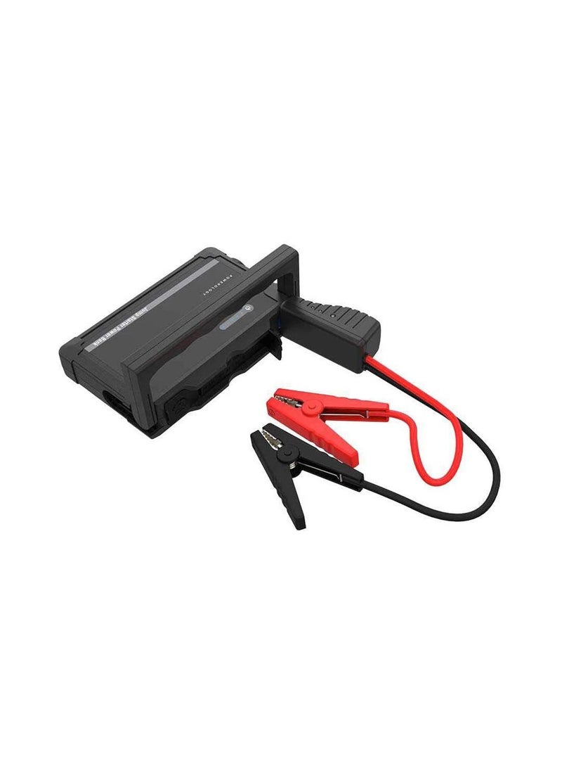 Powerology - 25000mAh Multi-Port Jump Start Power Bank 1000A, Dual USB Output Mobile Charging and 12V Output For Appliances, LED Flashlight, 1000A Max Current, 7L Petrol Engine & 6L Diesel Engine - Black - Image 1