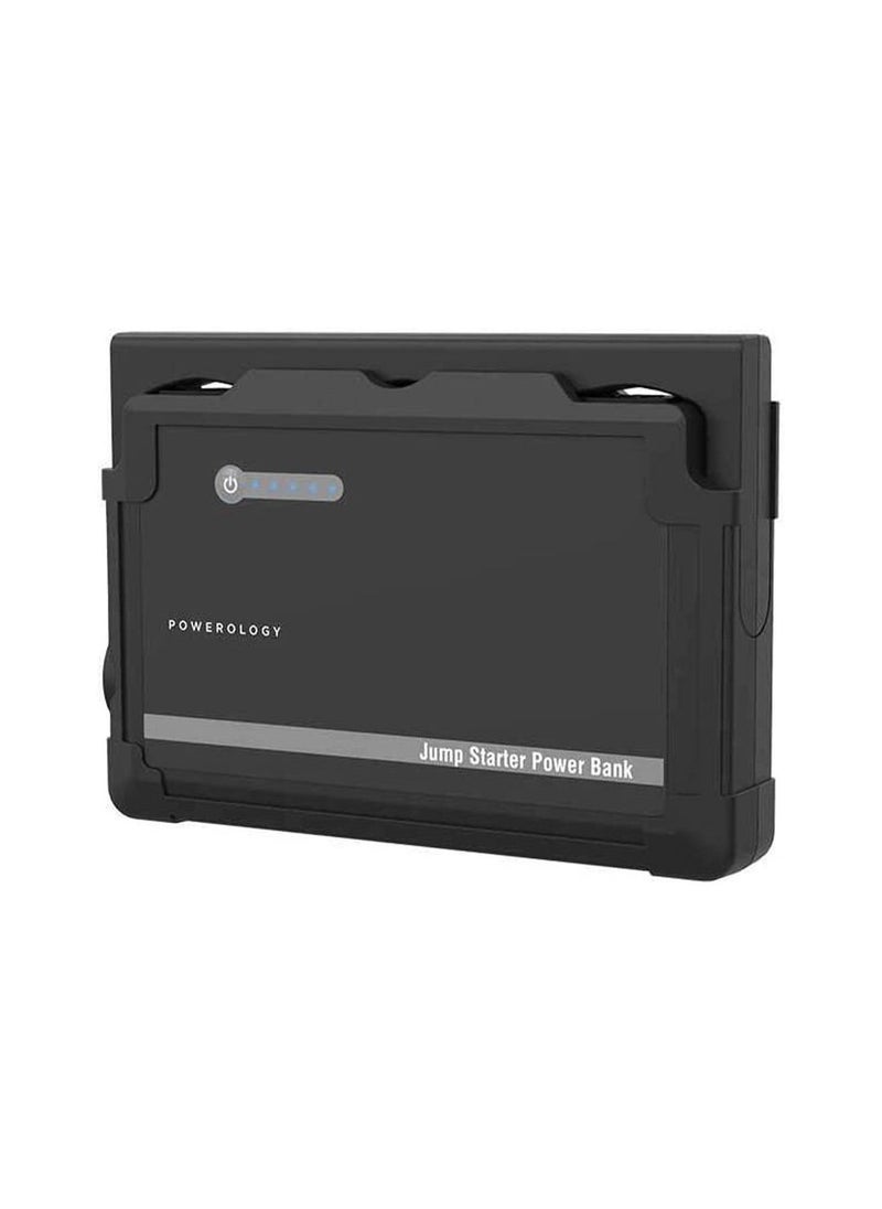 Powerology - 25000mAh Multi-Port Jump Start Power Bank 1000A, Dual USB Output Mobile Charging and 12V Output For Appliances, LED Flashlight, 1000A Max Current, 7L Petrol Engine & 6L Diesel Engine - Black - Image 1
