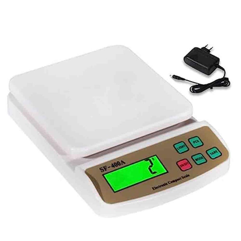 MCP Digital Kitchen Scale Precision With MultiFunction Tare Function Capacity 1gm 10 KG For Home Kitchen Shop White - Image 1