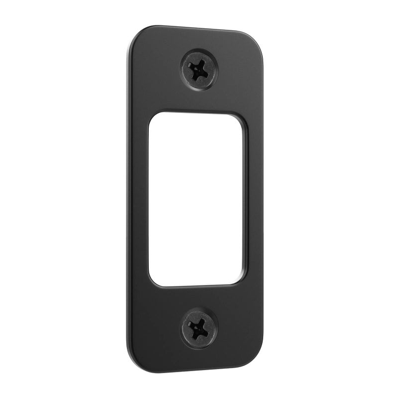 RO6G Deadbolt Strike Plate Door Backplate 1"" x 2 1/4"" Round Corner -(1-Pack) - Image 1