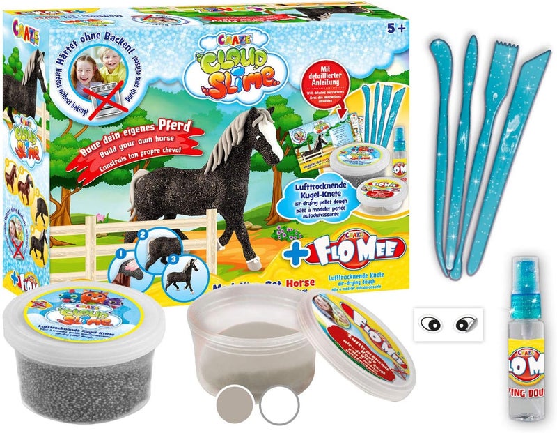 CRAZE Cloud Slime meets FLO MEE - HORSE SET, Multicolor, 15605 - Image 2