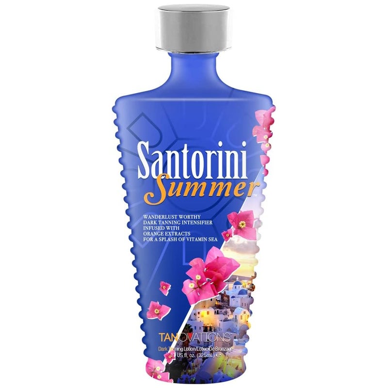 SANTORINI SUMMER skin softening dark tanning Intensifier tanning bed lotion 11 ounce