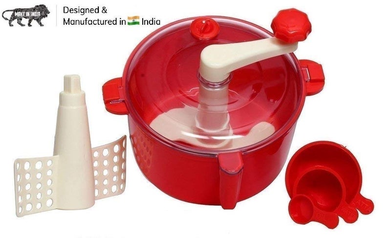 Diazola Plastic Automatic NonElectric Atta Dough Maker Maker Redcolour - Image 4