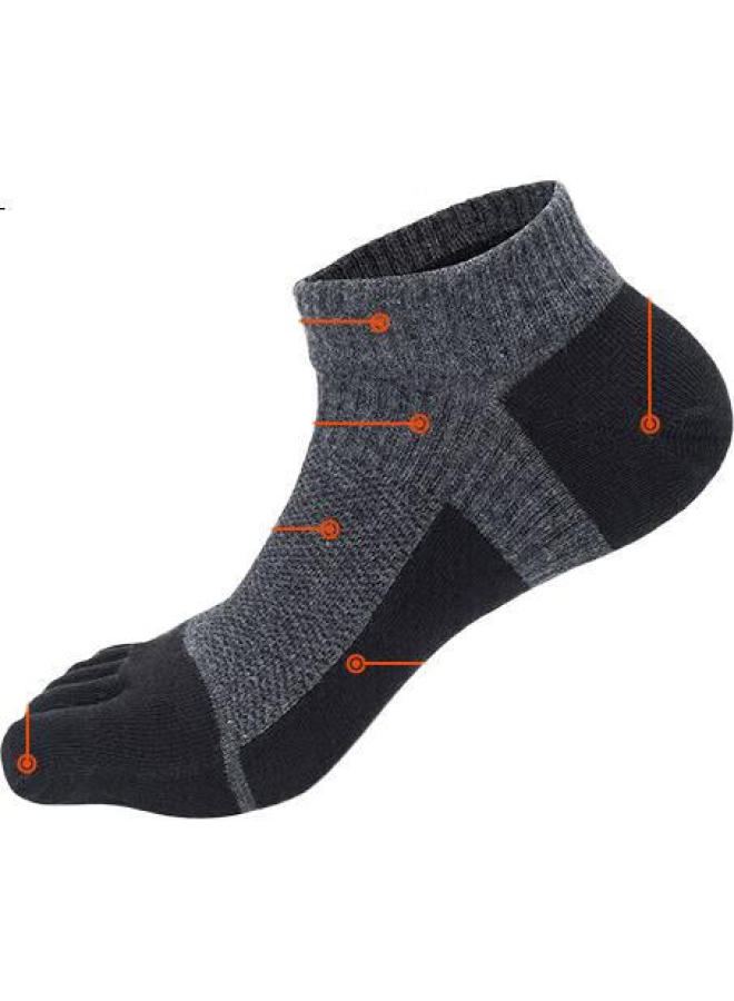 Tfo Five-Toe Outdoor Socks, Comfortable And Durable Hiking Socks, Sports Running Toe Socks 2202419, Men'S Orange-Red - Image 2