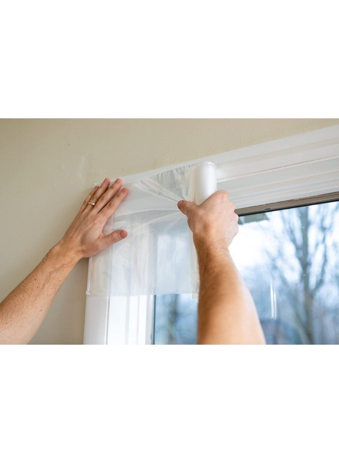 Duck Duck Brand Winter Window Insulation Kit - Window Seal Rolled Shrink Film Covers Up to 15 3’ x 5’ Windows - Window Tape Included - Easy Indoor Installation - Clear - 15-Pack (288069) - Image 5