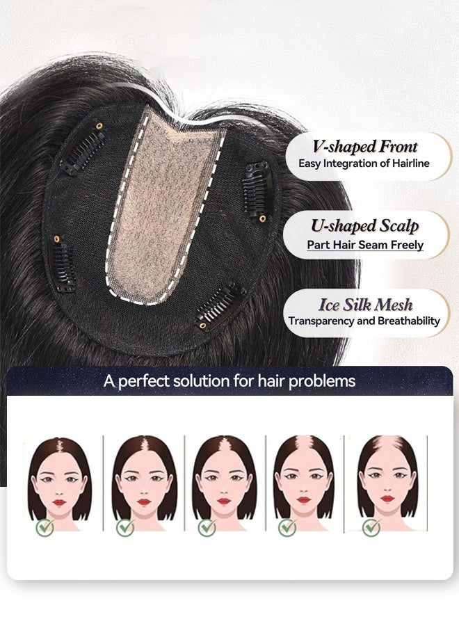 Ultra-thin wig made of natural hair，Beauty/Hair Care/Hair Extensions-Wig Accessories/Hair Extensions and Wigs/Men's Real Hair Wigs/Dreadlocks/Hair Extensions/Real Hair Wigs/Women's Wigs/Hair Extensions - Image 5