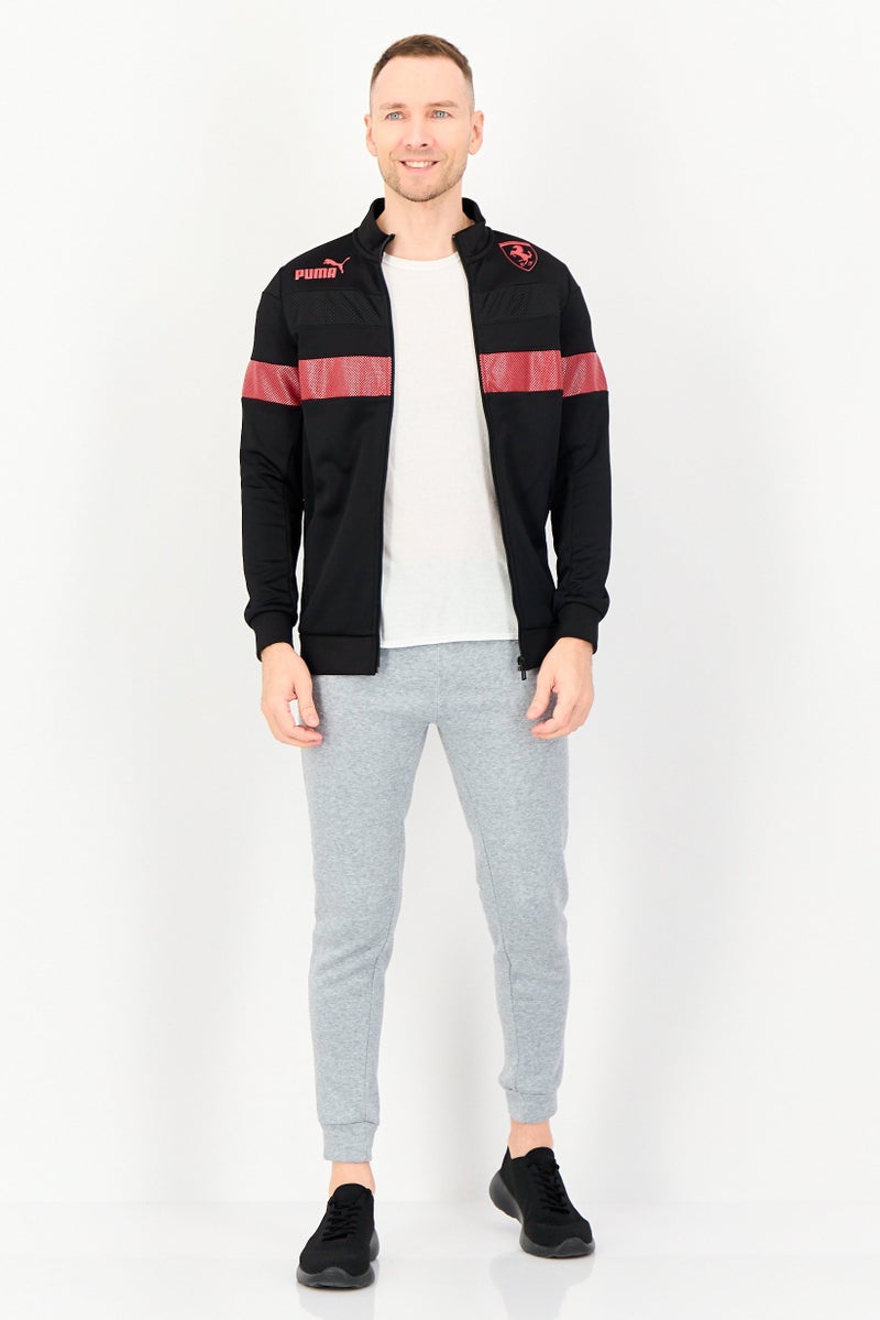 Puma x Scuderia Ferrari Men Sportswear Fit Long Sleeve Outdoor Jacket, Black - Image 3