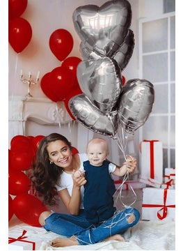 5 Pieces 18''Valentine's Day, Special Day, Party Heart Silver Foil Balloon Helium Compatible - pzsku/ZF1A11B75C4D0C06B9AD8Z/45/_/1737058680/a2cbd0b3-055d-4acc-a481-6a2469c4cc7f