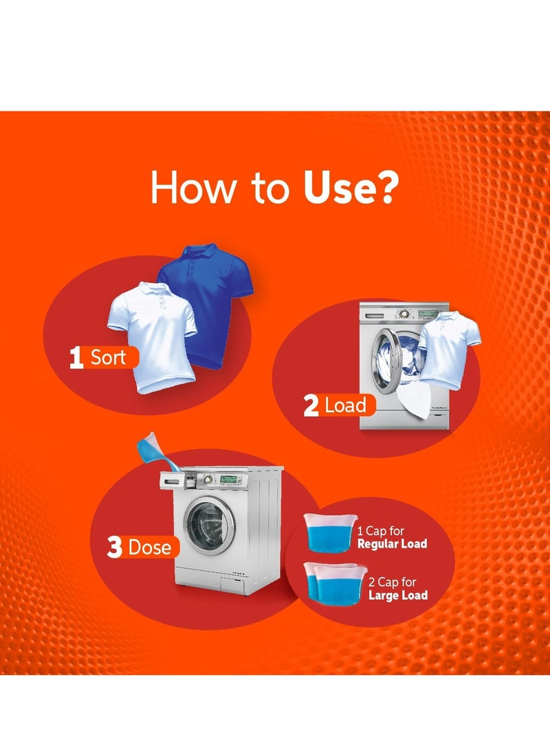 Tide Tide Power Gel Laundry Detergent Clean & Fresh 1.8L Pack of 4  - Image 4