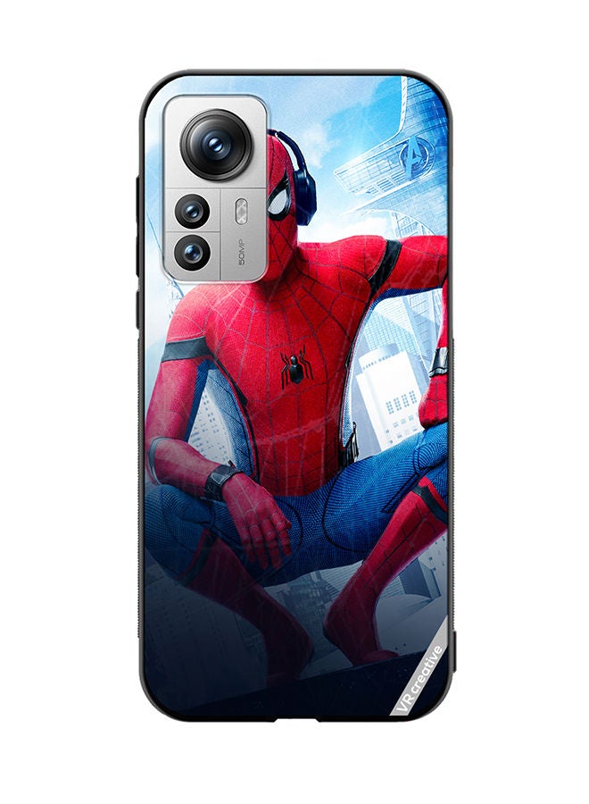 VR CREATIVE Protective Case Cover For Xiaomi 12 Pro Spiderman Design Multicolour - Image 1