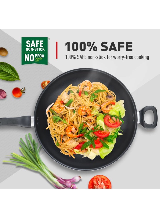 Tefal Cook Easy Non-Stick Wokpan (32cm) black - Image 4