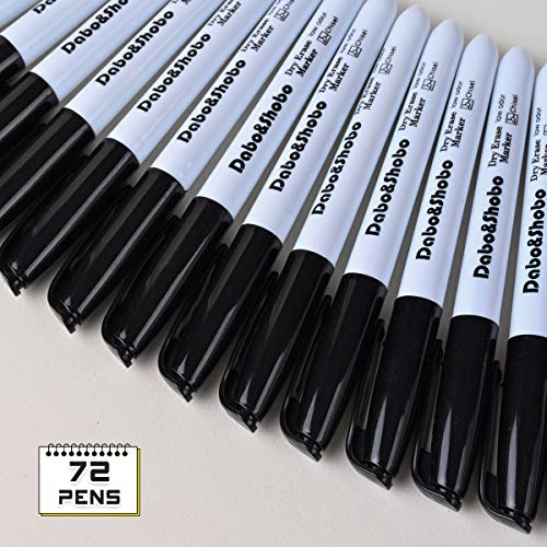 Dabo&Shobo Dry Erase Markers, （80 Count, Black,Chisel Tip）-White Board Markers/Pens ，Very Suitable for Writing on The School、 Office 、Home Dry Erase whiteboard Mirror Glass… - Image 3