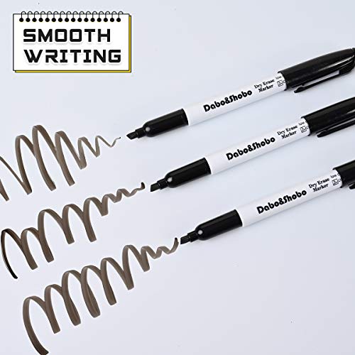Dabo&Shobo Dry Erase Markers, （80 Count, Black,Chisel Tip）-White Board Markers/Pens ，Very Suitable for Writing on The School、 Office 、Home Dry Erase whiteboard Mirror Glass… - Image 5