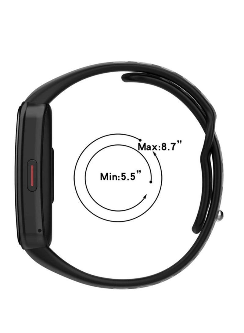 Soft Sport Silicone Band Strap For Huawei Band 6 /6Pro Smart Wristband Bracelet Replacement Watch Strap For Honor Band 6 Durable Fitness Tracker Accessory - Image 2