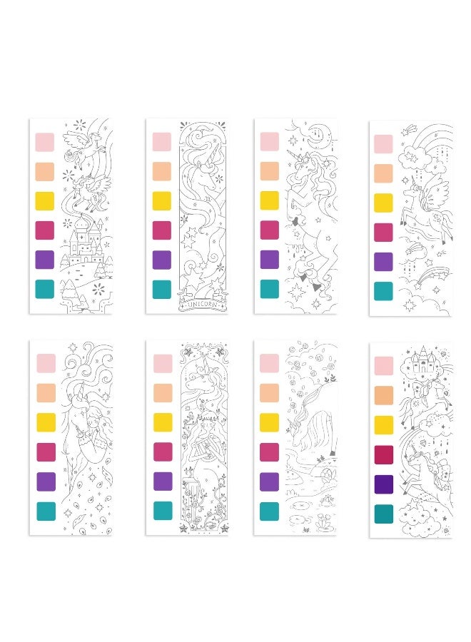 Mideer Watercolor Painting Unicorn Legend – Kids Portable Watercolor Art Set with Story Pages, 6 Paint Colors & Brush, Creative Travel Painting Activity Book for Kids Age 5+ - Image 3